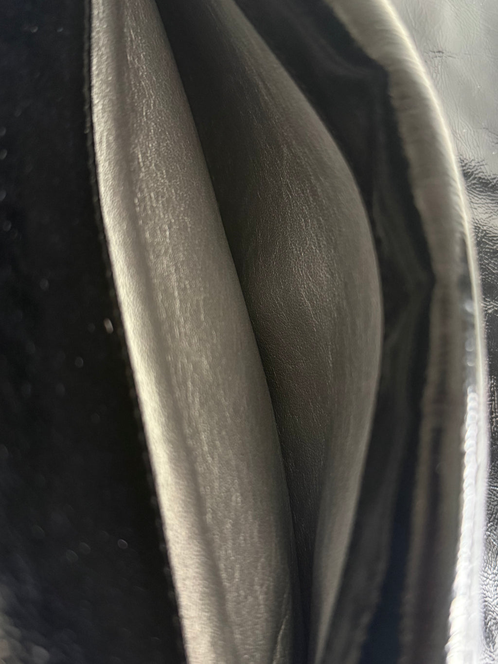 Chanel Luxe Ligne Black Patent Leather Shoulder Bags