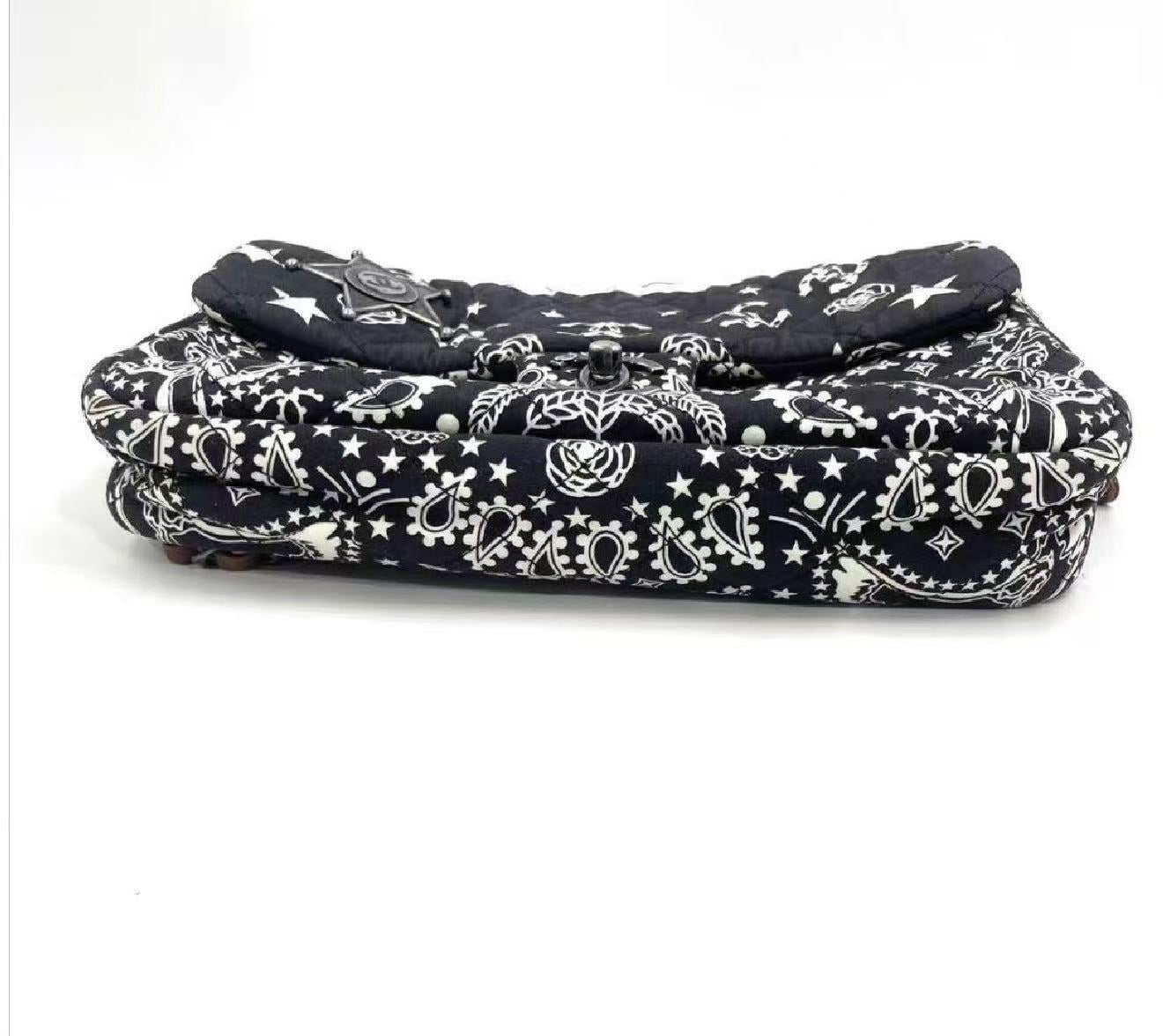 Chanel Paris-Dallas Bandana Flap Bag Quilted Canvas Medium