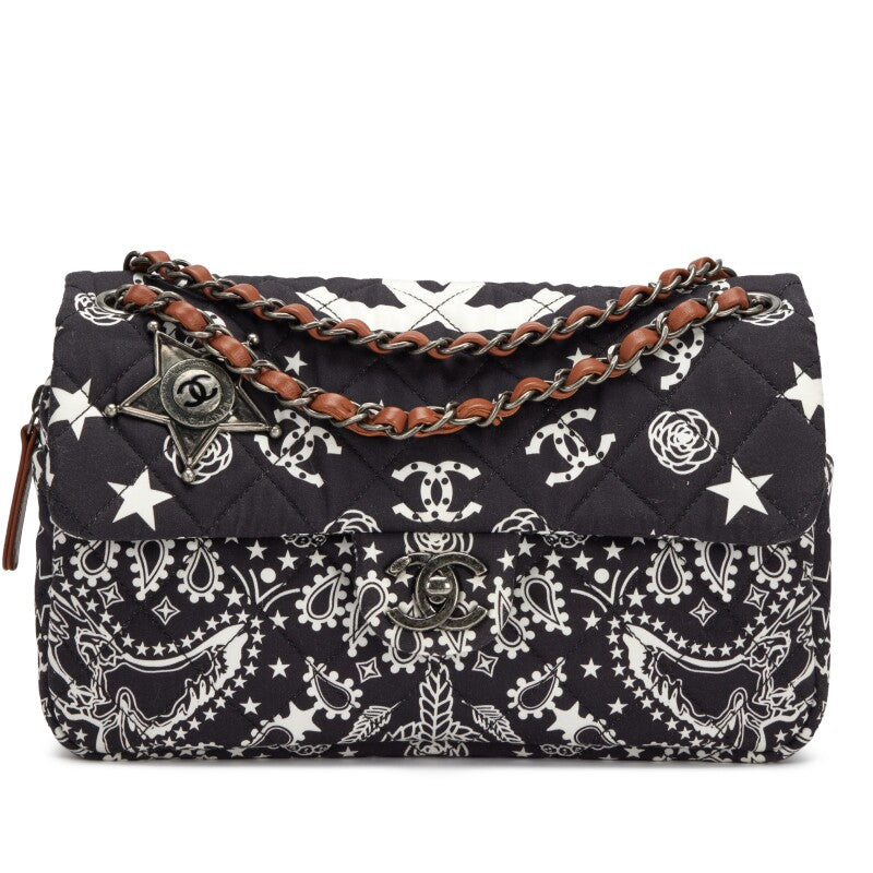 Chanel Paris-Dallas Bandana Flap Bag Quilted Canvas Medium