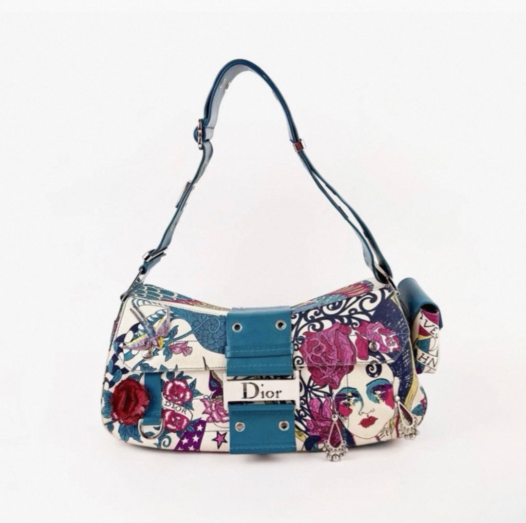 RARE Christian Dior 2004 Limited Edition Dior LovesJohn Columbus Street Chic Bag