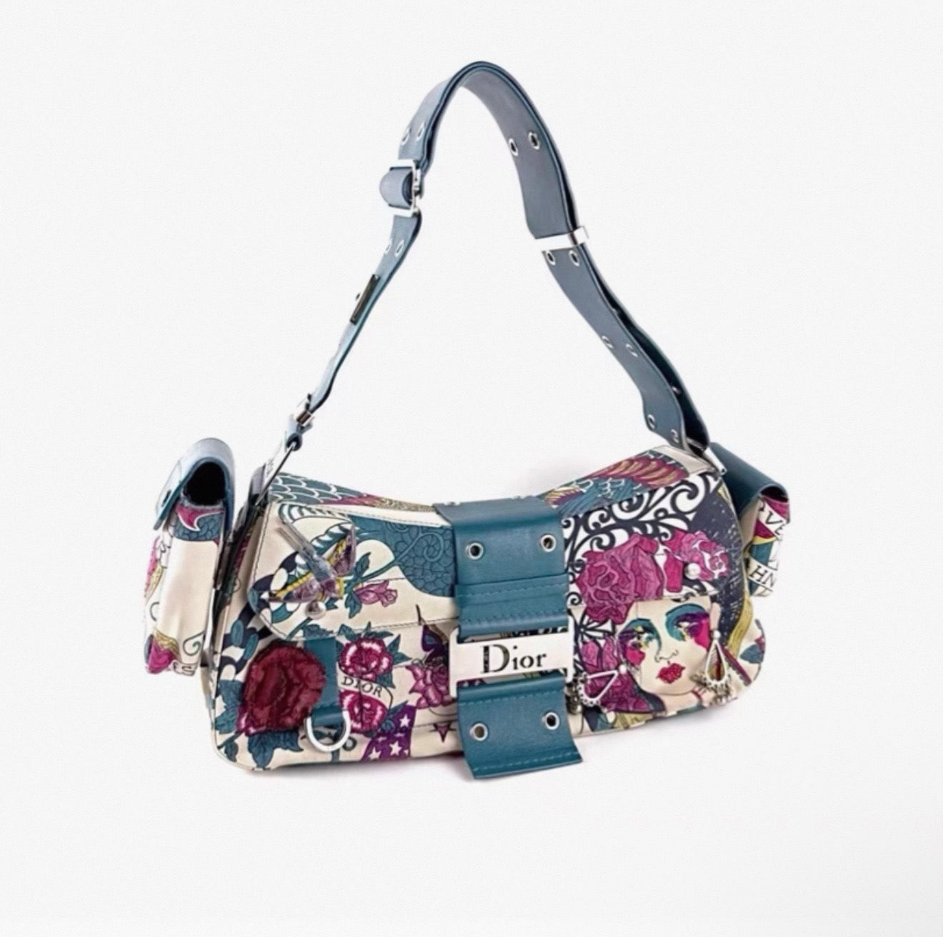 RARE Christian Dior 2004 Limited Edition Dior LovesJohn Columbus Street Chic Bag