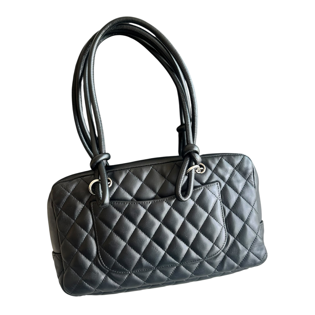 Chanel Quilted Leather Cambon Bowler Bag