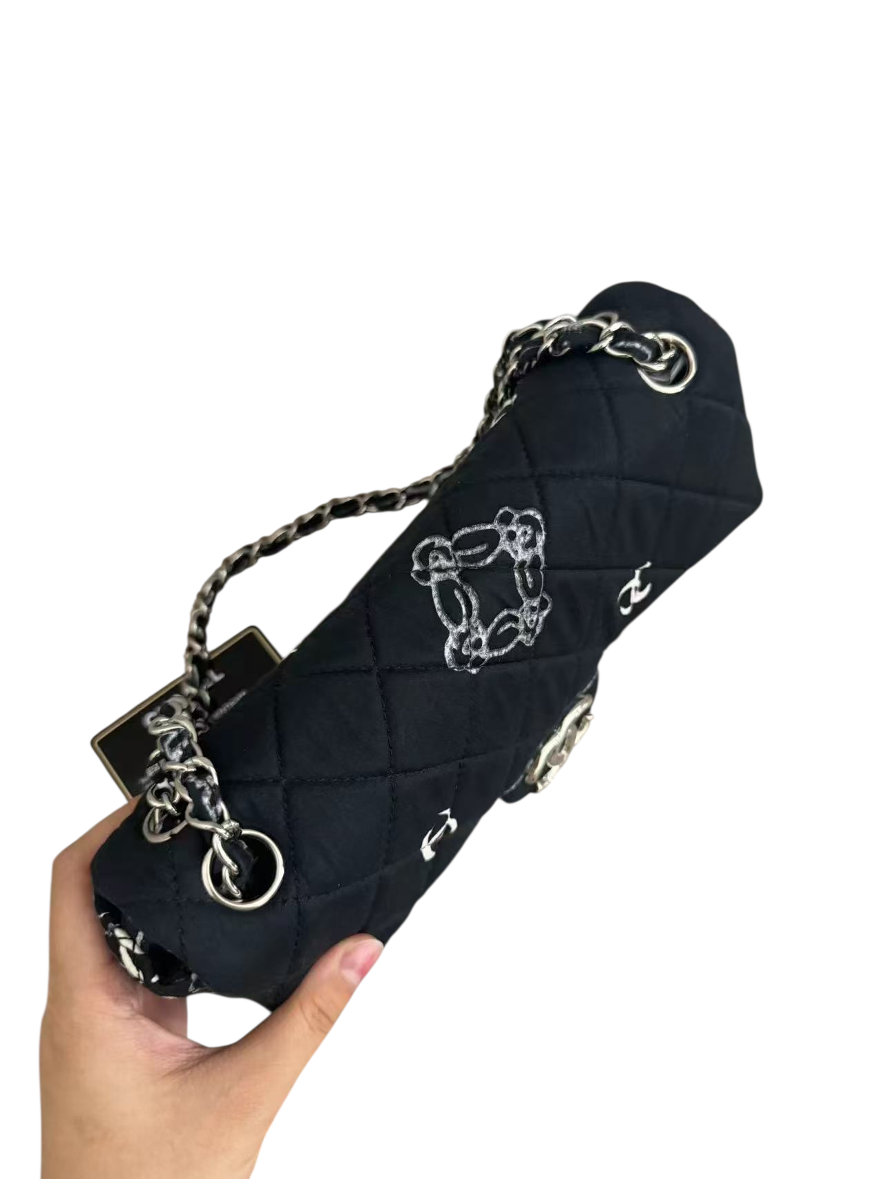 Chanel Bandana Flap Bag Quilted Canvas Medium