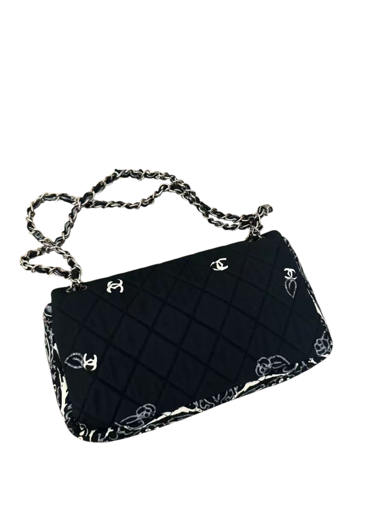 Chanel Bandana Flap Bag Quilted Canvas Medium