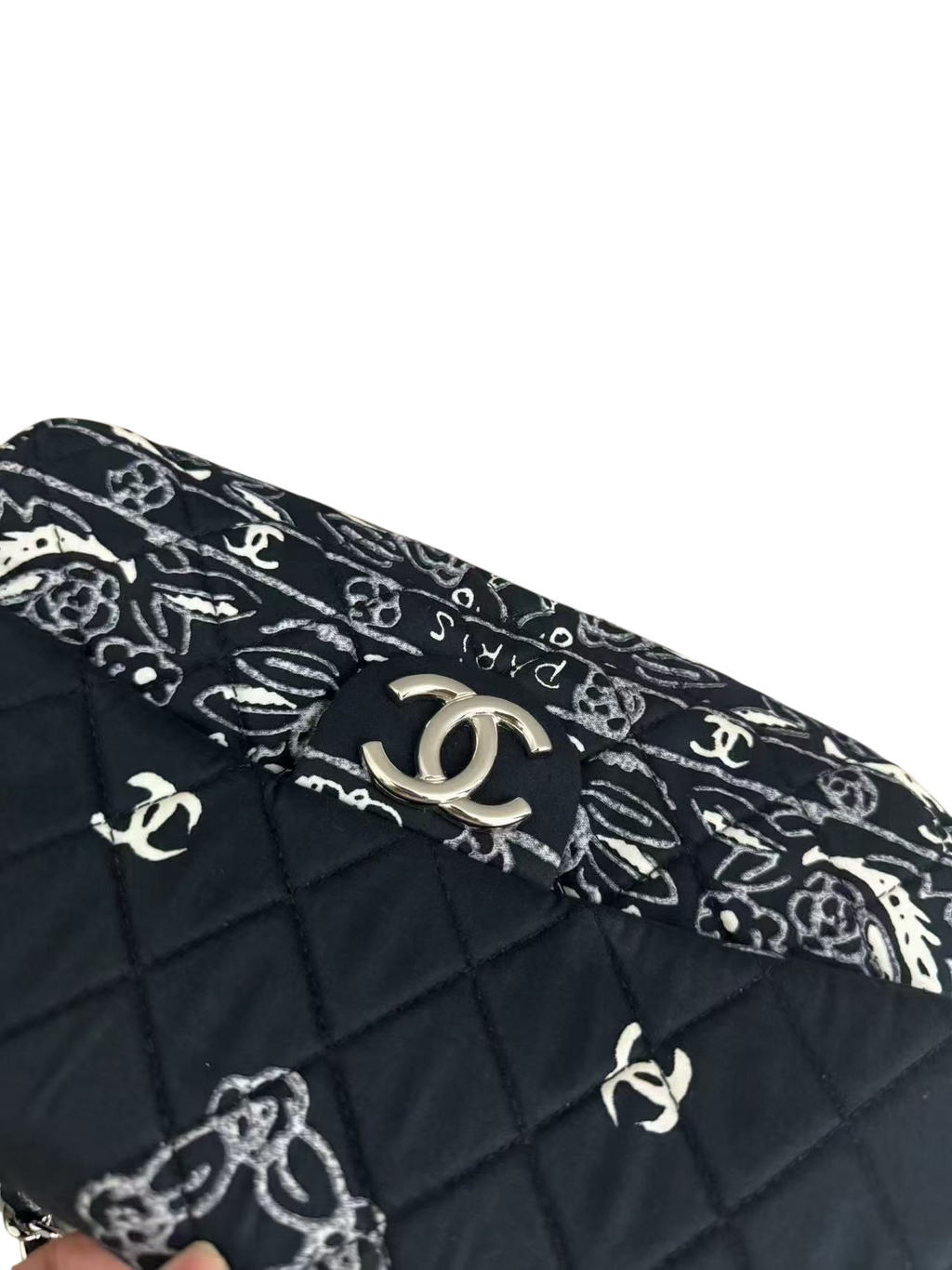 Chanel Bandana Flap Bag Quilted Canvas Medium