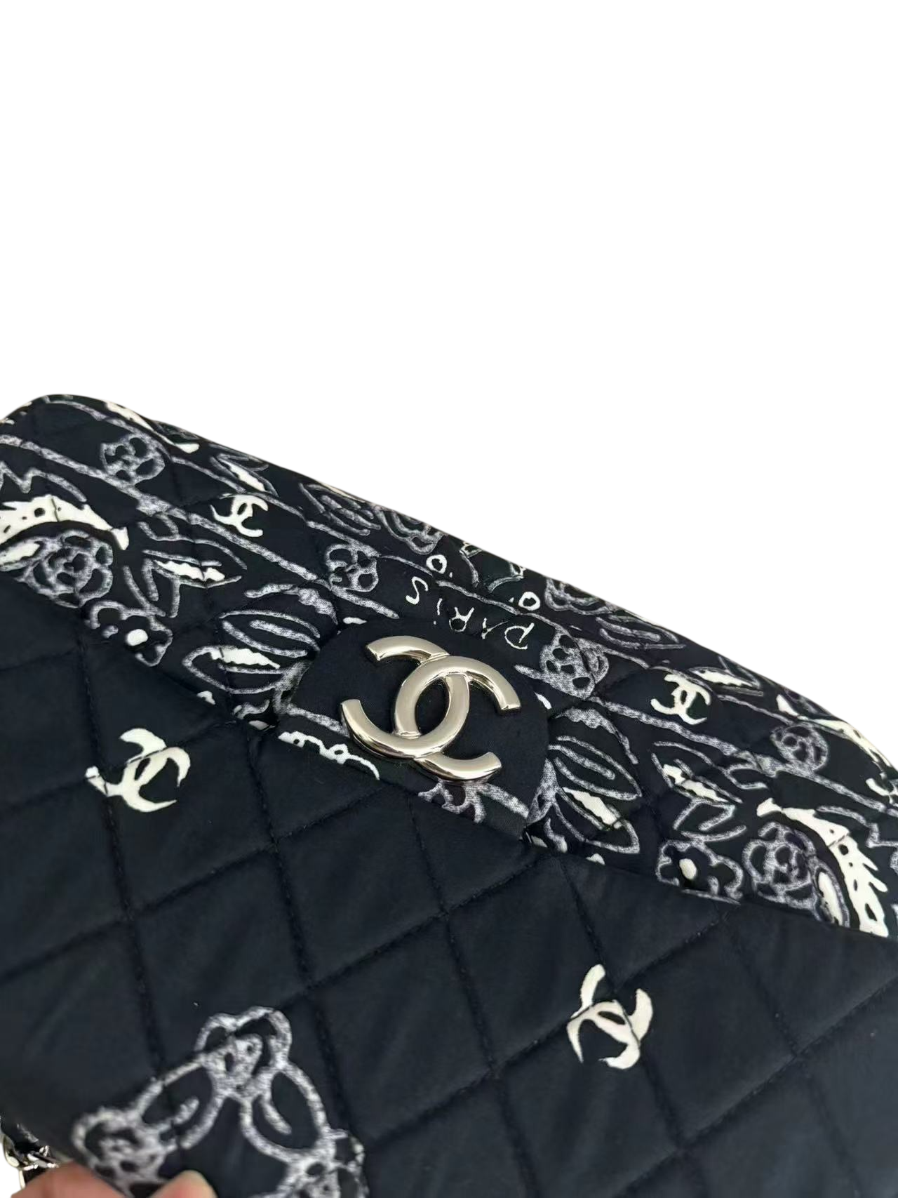 Chanel Bandana Flap Bag Quilted Canvas Medium