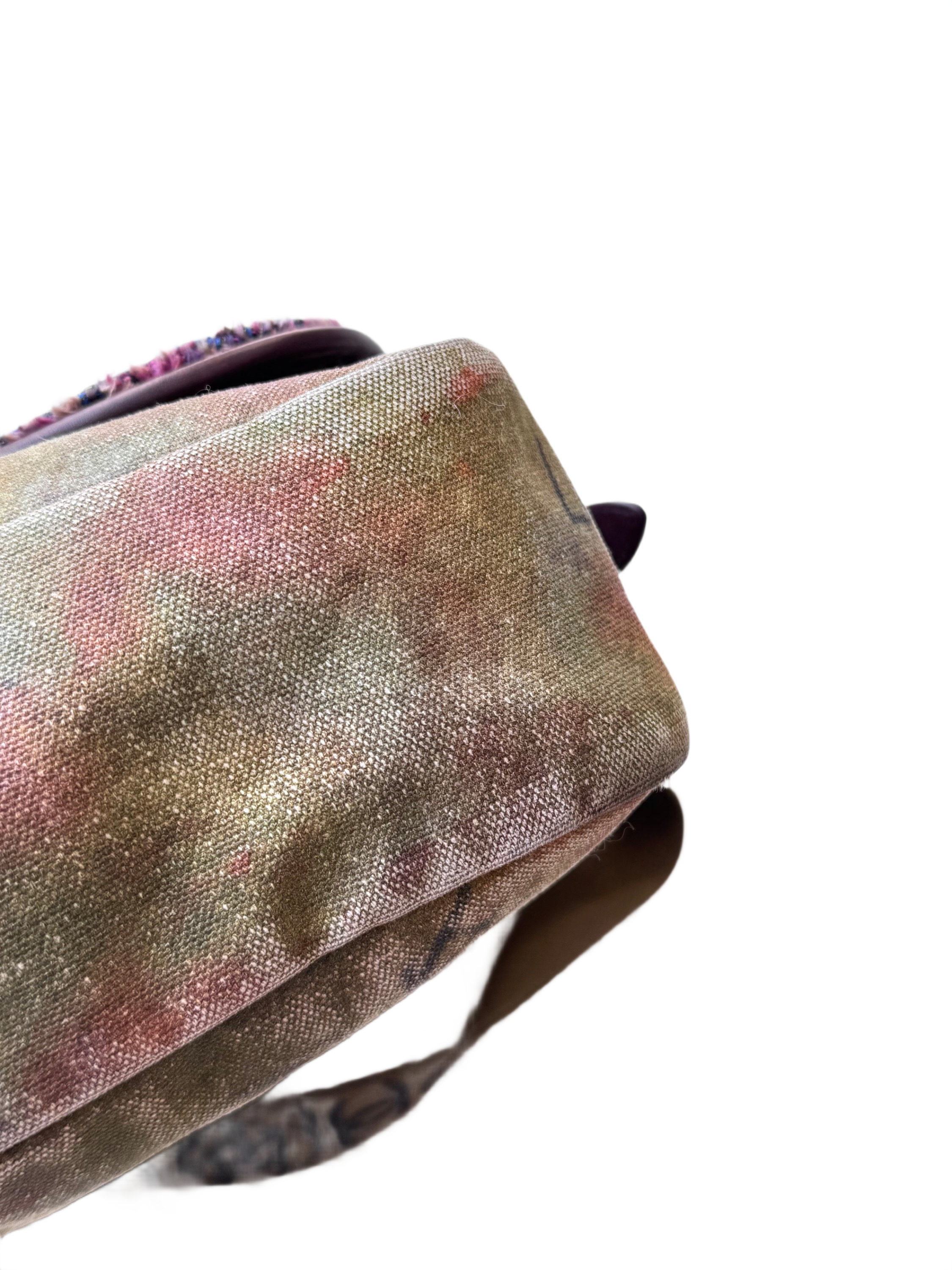 Chanel Canvas Graffiti On The Pavements Shoulder Bag